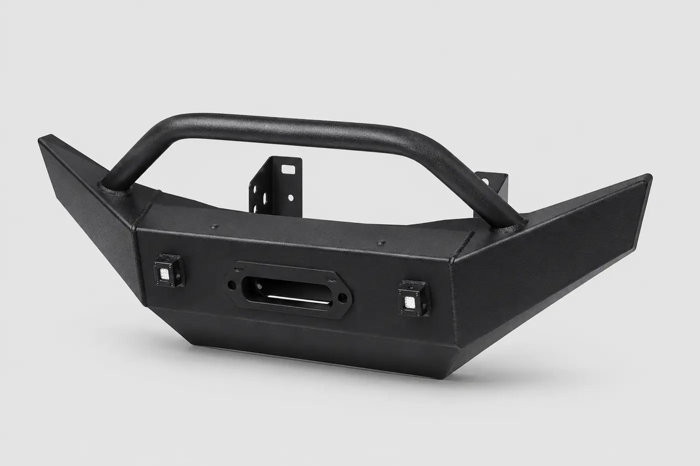 FG1-S compact black steel sport UTV winch-ready front bumper and brush hoop