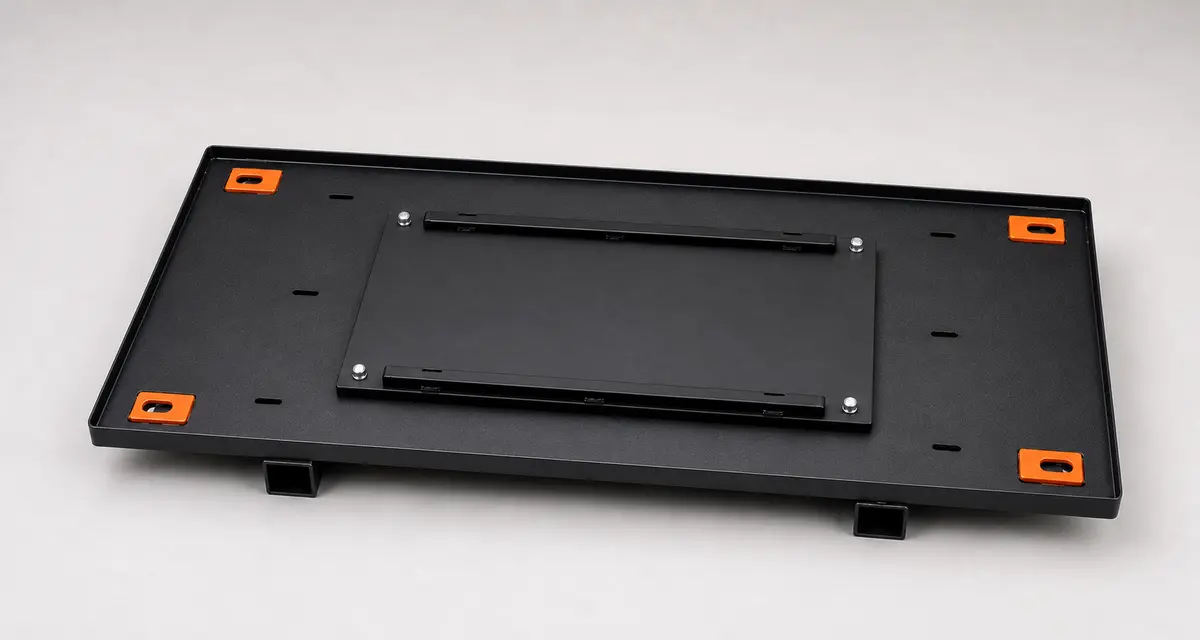 UP1-C36 compact black steel PACKOUT platform for sport side-by-sides